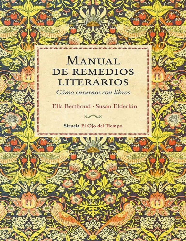 Manual de remedios literarios Spanish Edition Ella Berthoud Kitap Kapağı