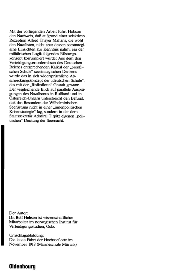 Maritimer Imperialismus German Edition Rolf Hobson Kitap Kapağı