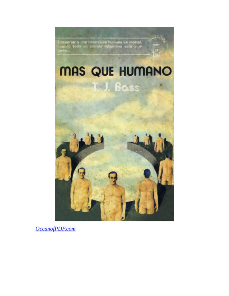 Mas que humano Bass T J Kitap Kapağı