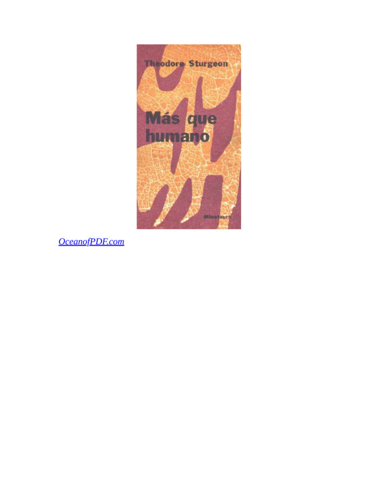 Mas que humano Spanish Sturgeon Theodore Kitap Kapağı