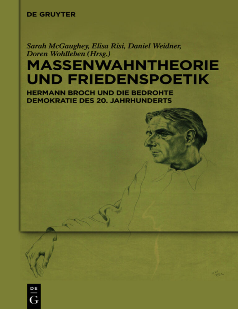 Massenwahntheorie und Friedenspoetik German Edition Sarah McGaughey Kitap Kapağı