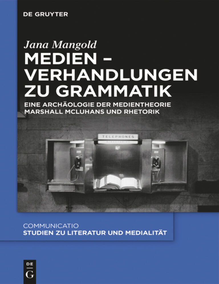 McLuhans Tricksterrede German Edition Jana Mangold Kitap Kapağı