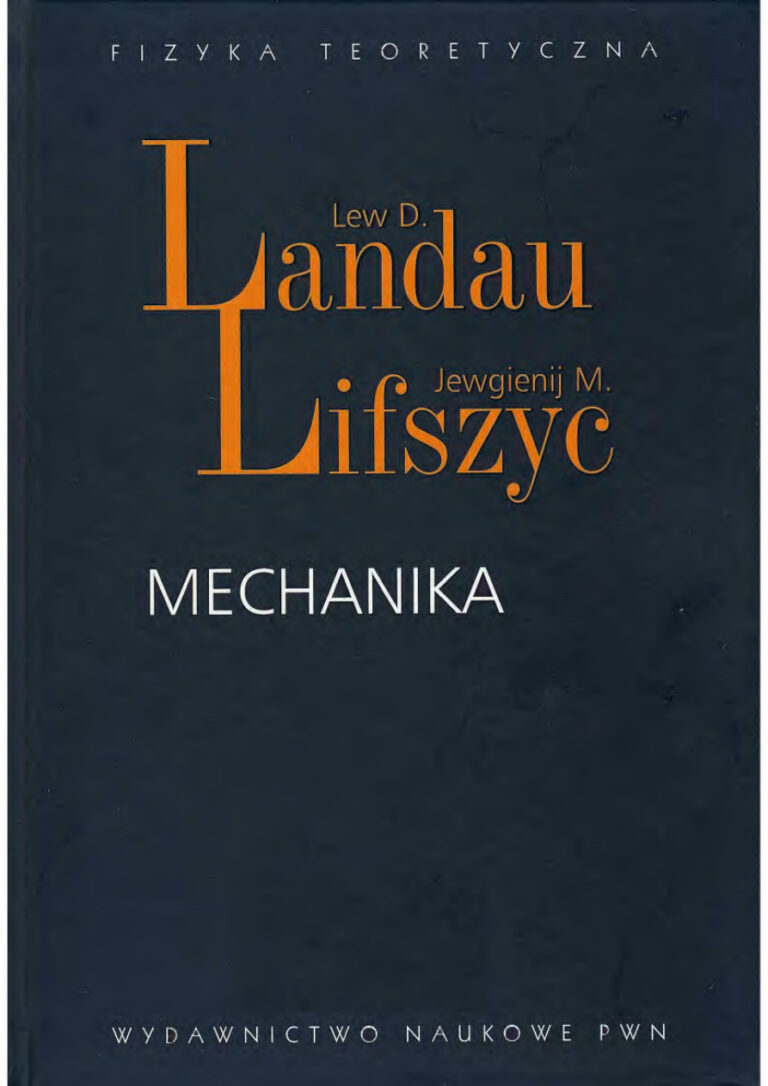Mechanika Polish Edition Lew D Landau Kitap Kapağı