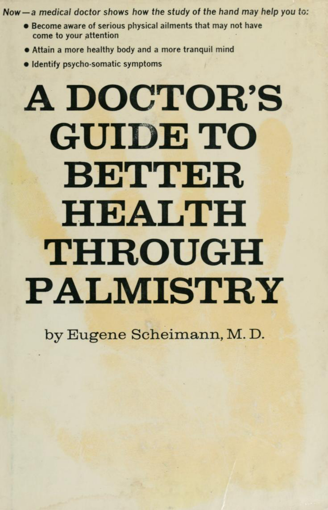 Medical Palmistry Doctors Guide to Better Health Through Palmistry Eugene Scheimann Kitap Kapağı