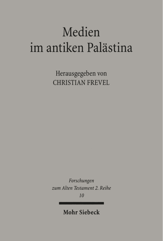 Medien im antiken Palastina German Edition Christian Frevel Kitap Kapağı