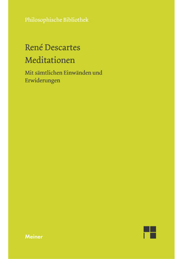 Meditatione German Edition Rene Descartes Kitap Kapağı