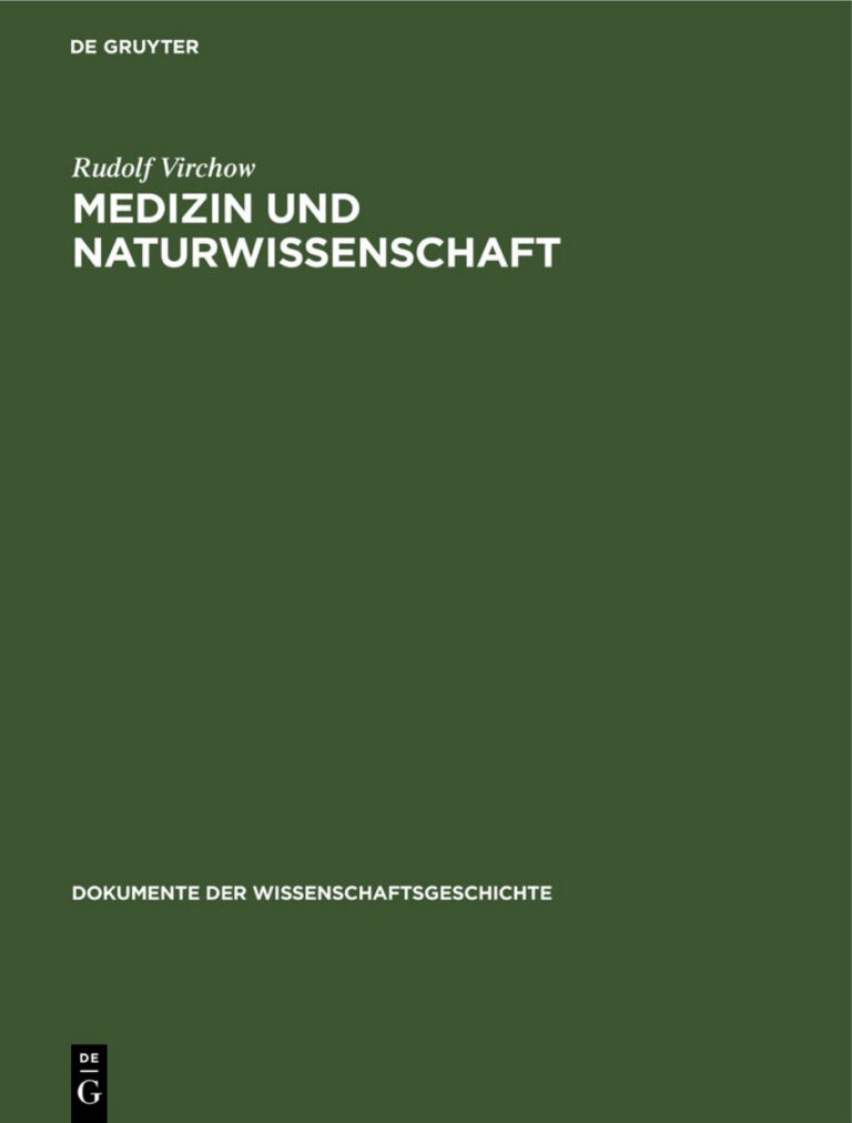 Medizin und Naturwissenschaft German Edition Rudolf Virchow Kitap Kapağı
