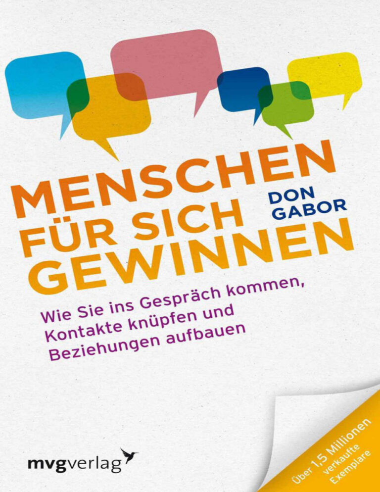 Menschen fur sich gewinnen German Edition Gabor Don Kitap Kapağı