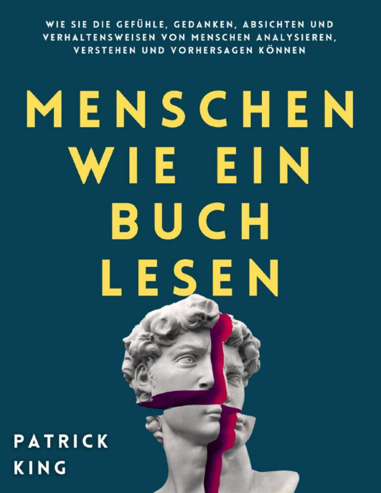 Menschen wie ein Buch lesen German Edition Patrick King Kitap Kapağı