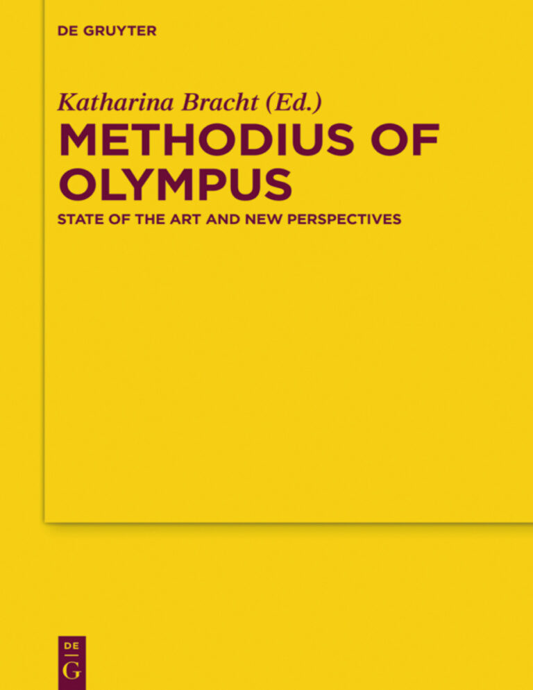 Methodius of Olympus German Edition Katharina Bracht Kitap Kapağı