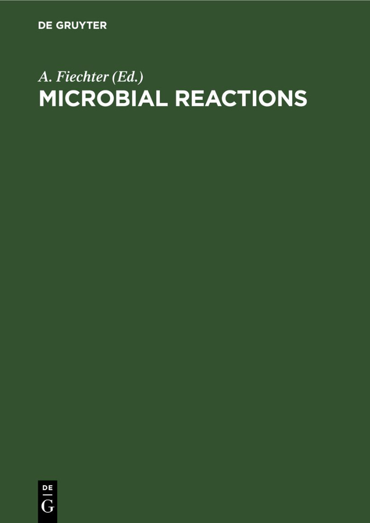 Microbial Reactions German Edition A Fiechter Kitap Kapağı