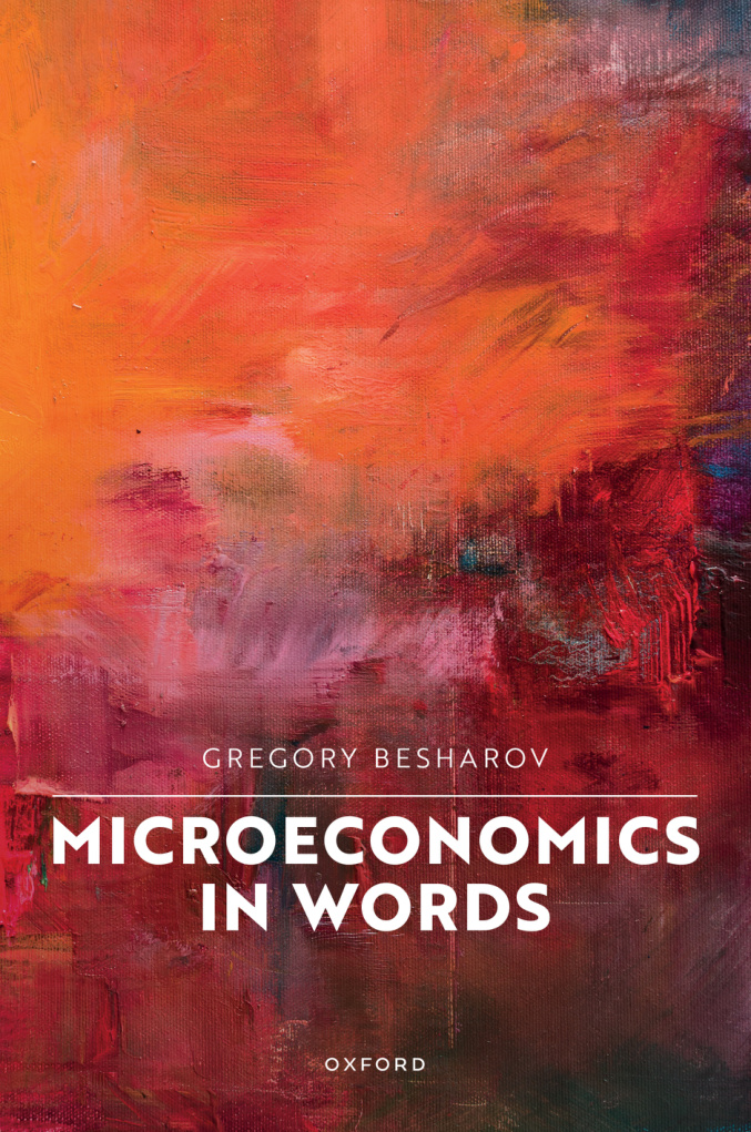 Microeconomics in Words Gregory Besharov Kitap Kapağı