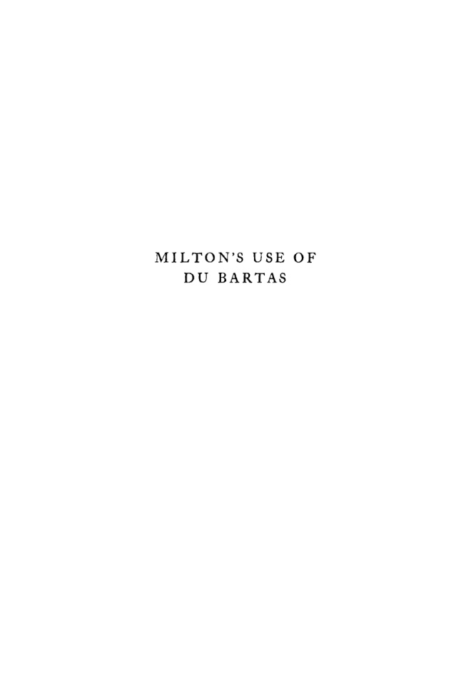 Miltons Use of Du Bartas German Edition George Coffin Taylor Kitap Kapağı