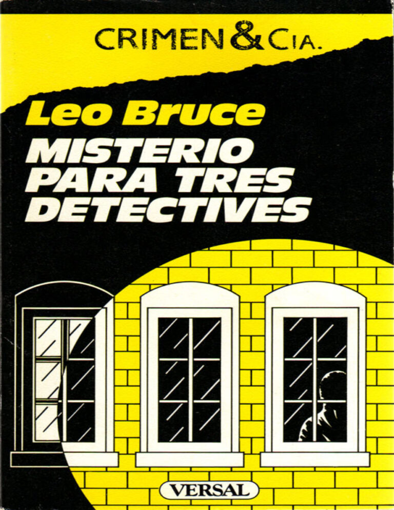 Misterio para tres detectives Bruce Leo Kitap Kapağı