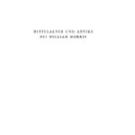 Mittelalter und Antike bei William Morris German Edition Elisabet C Kuster Kitap Kapağı