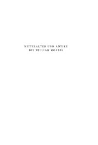 Mittelalter und Antike bei William Morris German Edition Elisabet C Kuster Kitap Kapağı