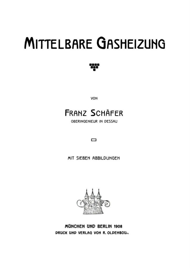 Mittelbare Gasheizung German Edition Franz Schafer Kitap Kapağı