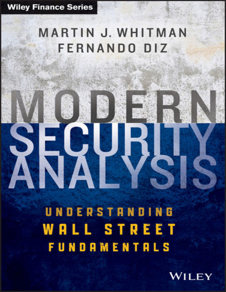 Modern Security Analysis Martin J Whitman Kitap Kapağı