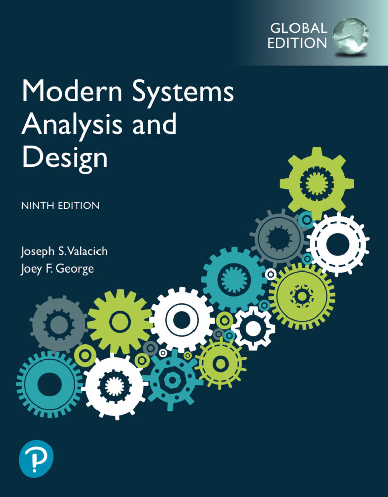Modern Systems Analysis and Design 9th Edition Joseph S Valacich Kitap Kapağı