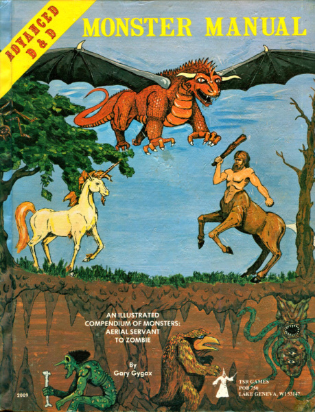 Monster manual 1st edition Gary Gygax Kitap Kapağı