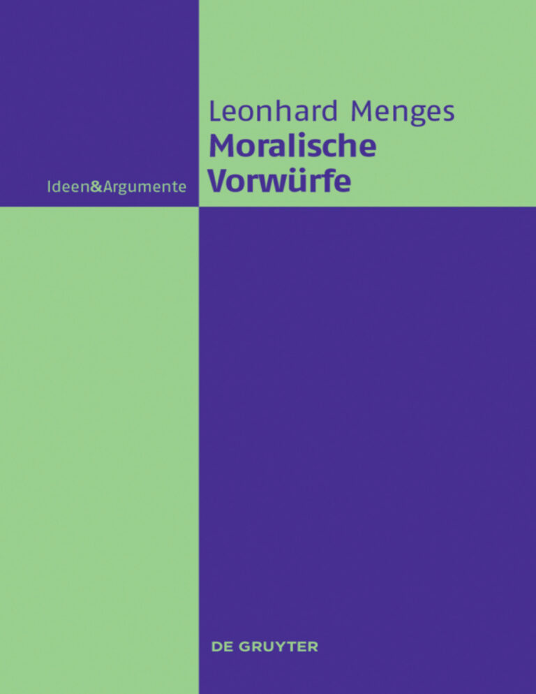 Moralische Vorwurfe German Edition Andreas Leonhard Menges Kitap Kapağı
