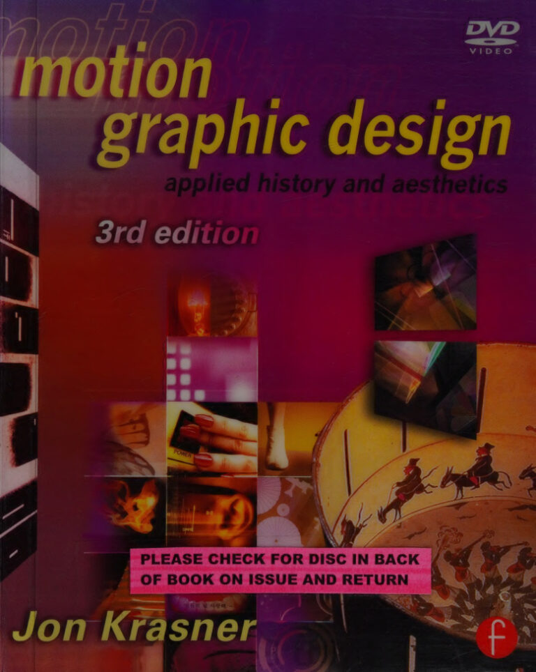 Motion Graphic Design jon krasner Kitap Kapağı
