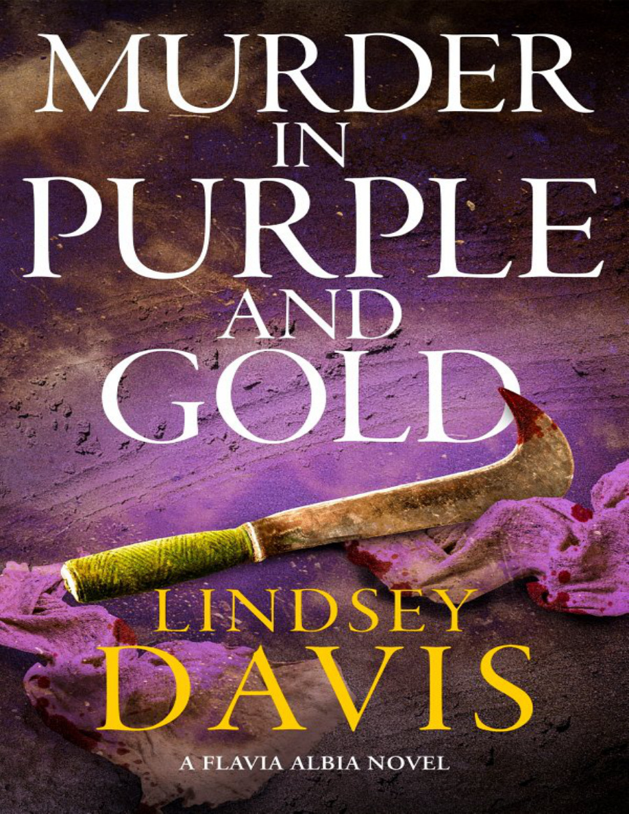 Murder in Purple and Gold Lindsey Davis Kitap Kapağı