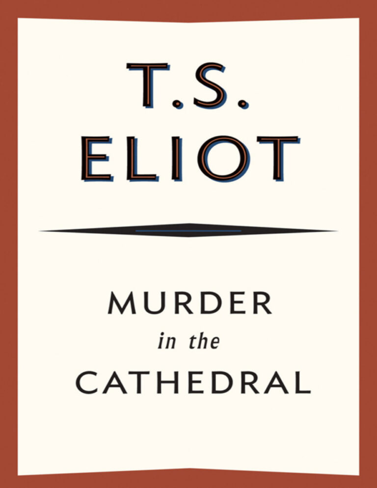 Murdere in the Cathedral T S Eliot Kitap Kapağı