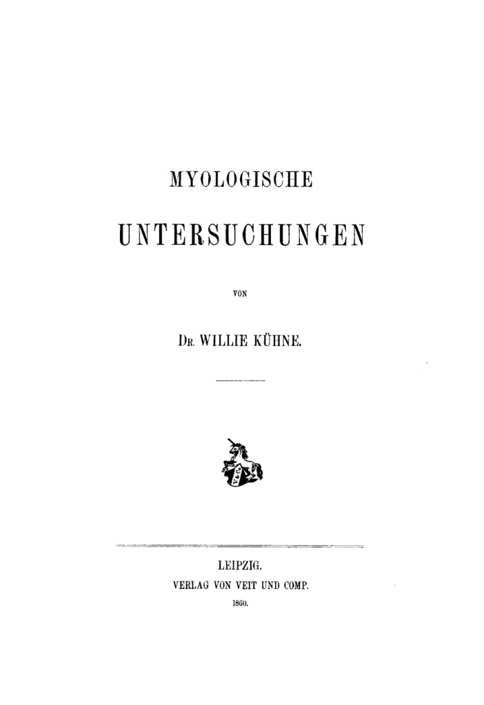 Myologische Untersuchungen German Edition Willie Kuhne Kitap Kapağı