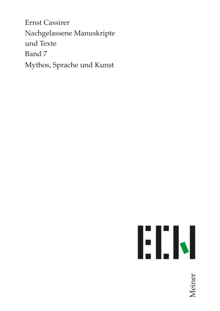 Mythos Sprache und Kunst German Edition Ernst Cassirer Kitap Kapağı