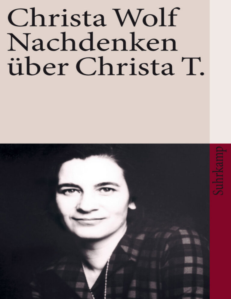 Nachdenken uber Christa T Christa Wolf Kitap Kapağı