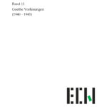 Nachgelassene Manuskripte und Texte Goethe Vorlesungen German Edition Ernst Cassirer Kitap Kapağı