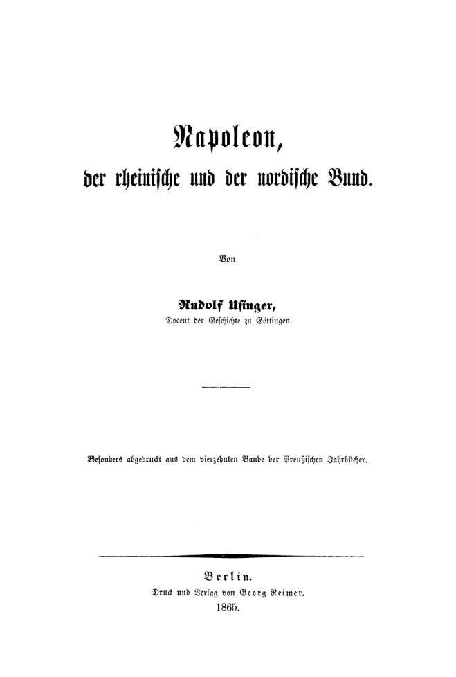 Napoleon der rheinische und nordische Bund German Edition Rudolf Ufinger Kitap Kapağı