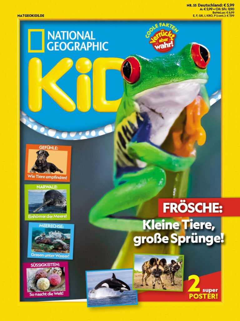 National Geographic KiDS Deutschland Nr55 2025 GER National Geographic KiDS Deutschland Kitap Kapağı