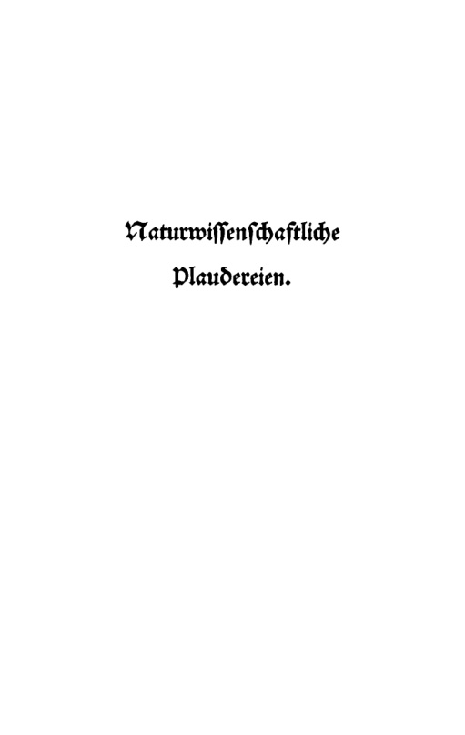 Naturwissenschaftliche Plaudereien German Edition E Budde Kitap Kapağı