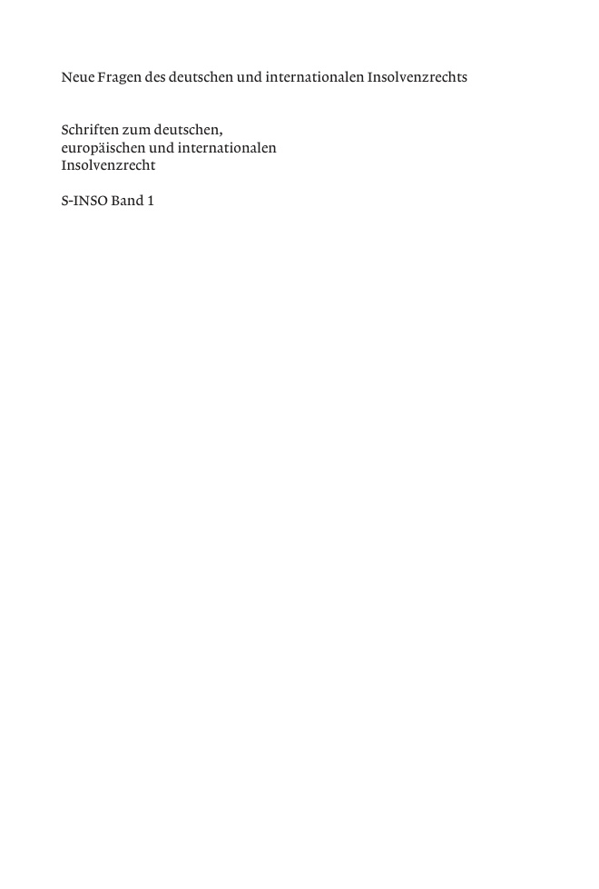Neue Fragen des deutschen und internationalen Insolvenzrechts German Edition Stefan Smid Kitap Kapağı