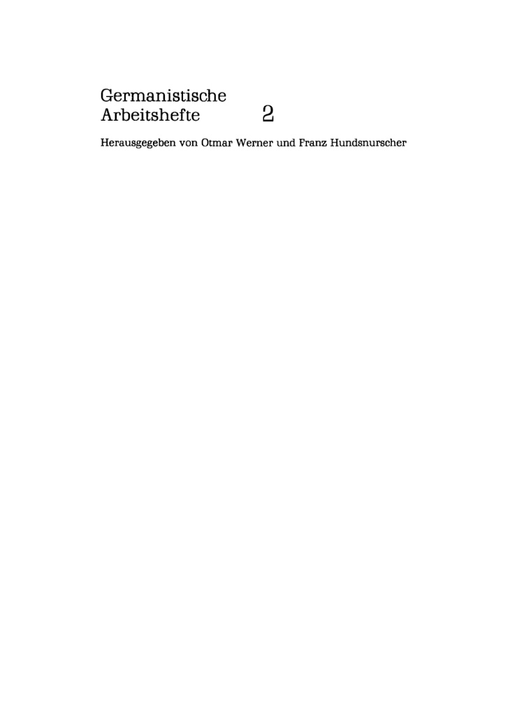 Neuere Methoden der Semantik German Edition Franz Hundsnurscher Kitap Kapağı