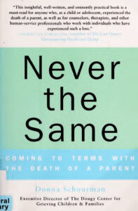 Never the Same Coming to Terms with the Death of a Parent Donna L Schuurman Kitap Kapağı