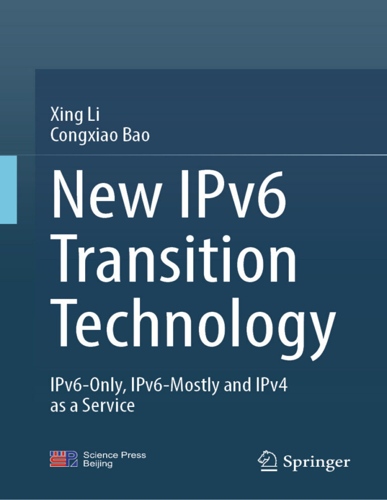 New IPv6 Transition Technology Xing Li Kitap Kapağı