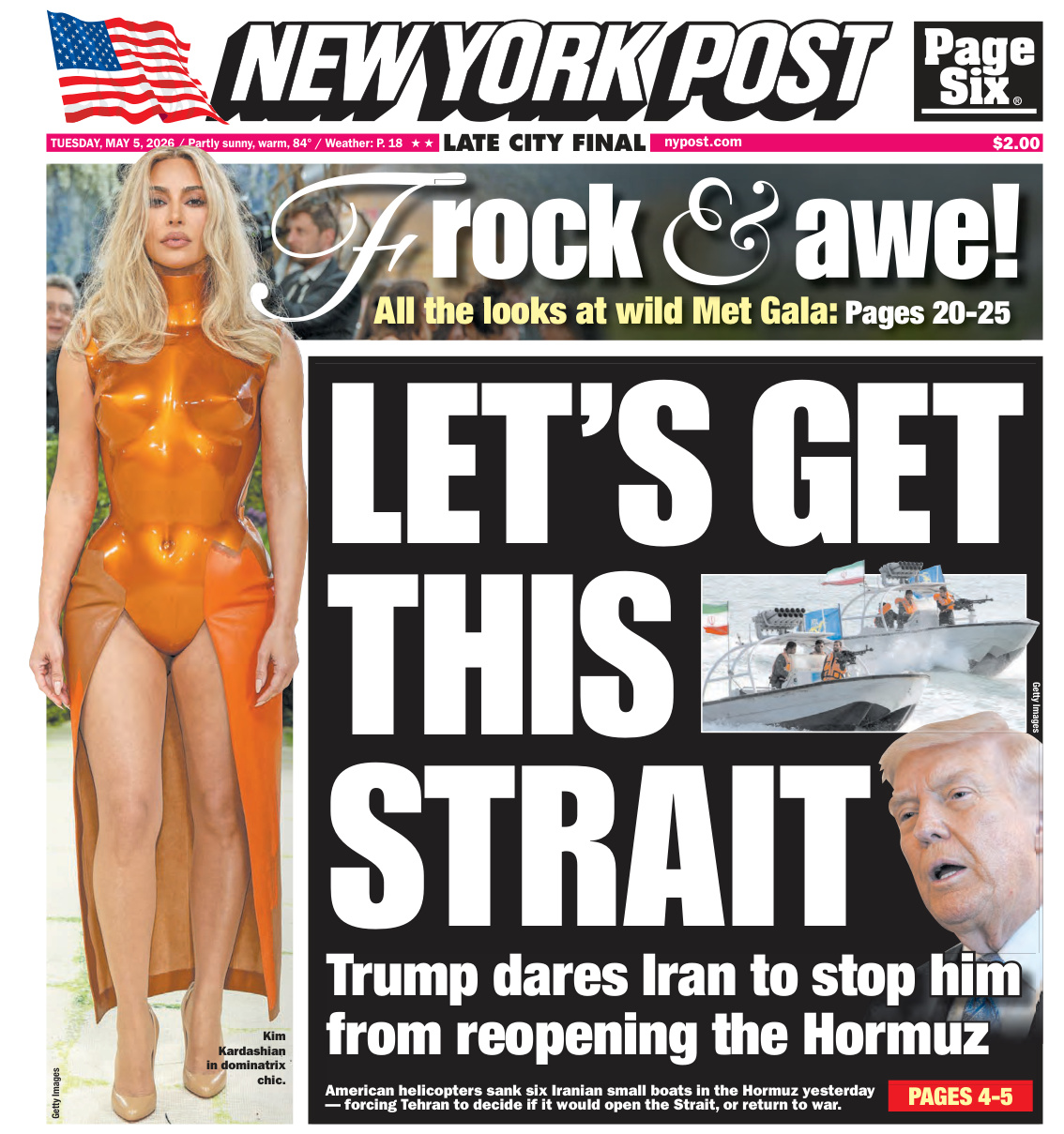 New York Post May 05 2026 New York Post Kitap Kapağı