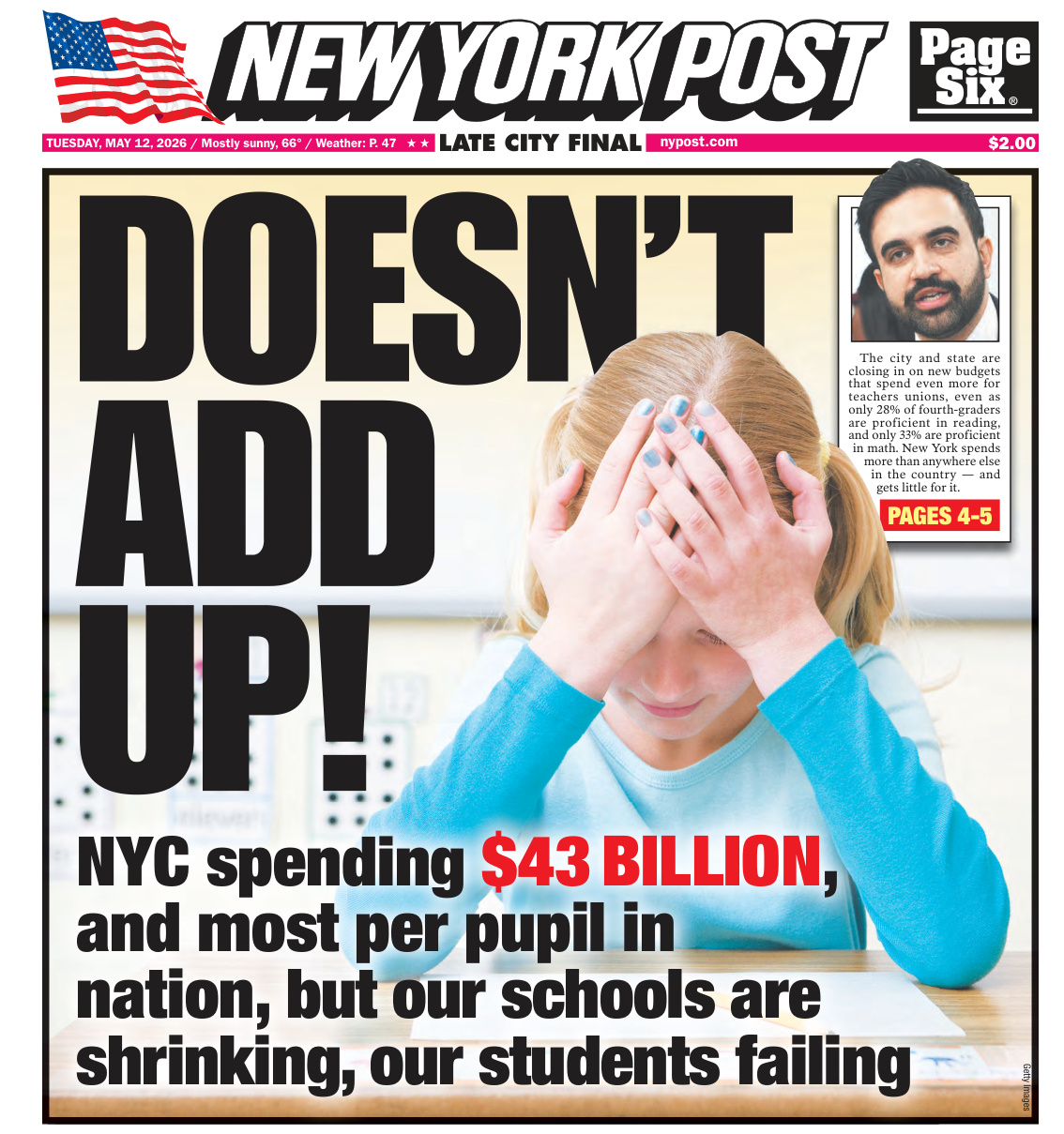 New York Post May 12 2026 New York Post Kitap Kapağı