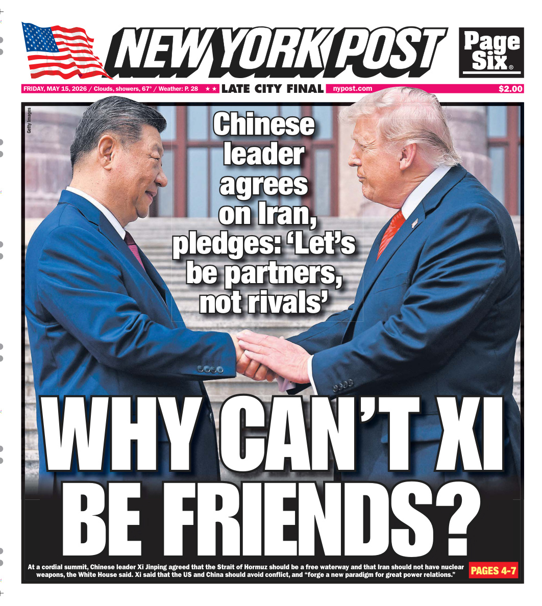 New York Post May 15 2026 New York Post Kitap Kapağı