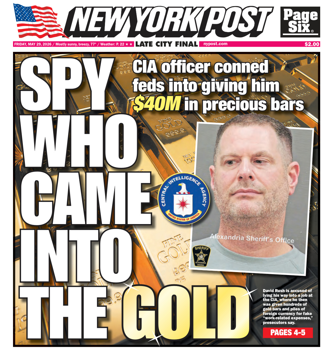 New York Post May 29 2026 New York Post Kitap Kapağı