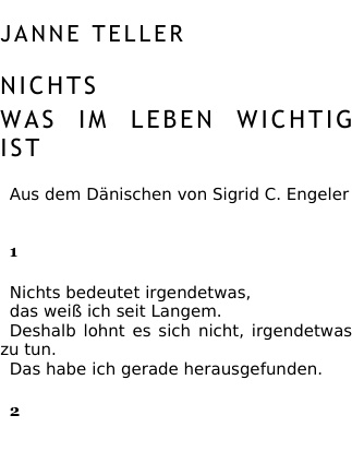 Nichts was im leben wichtig ist German Edition Janne teller Kitap Kapağı