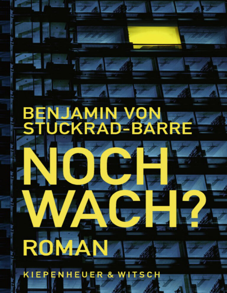 Noch wach Benjamin von Stuckrad Barre Kitap Kapağı