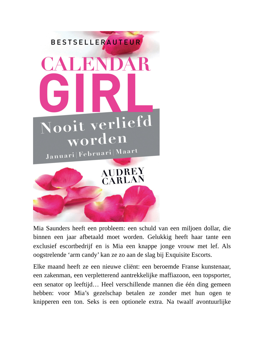 Nooit verliefd worden Dutch Edition Audrey Carlan Kitap Kapağı