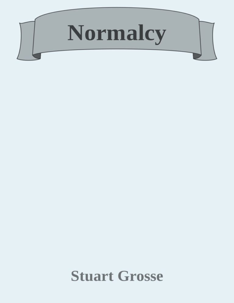 Normalcy Stuart Grosse Kitap Kapağı