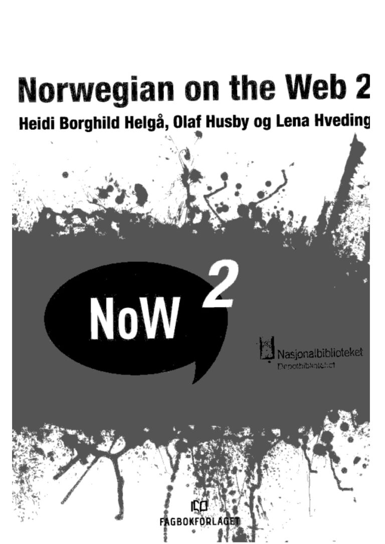 Norwegian on the web 2 NOW2 Norwegian Edition Helga Kitap Kapağı