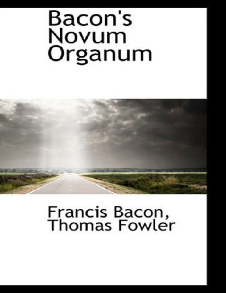 Novum Organum Francis Bacon Kitap Kapağı