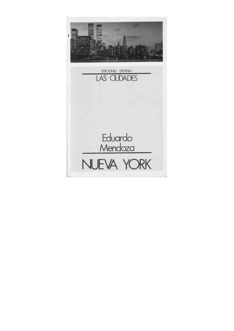 Nueva York Eduardo Mendoza Kitap Kapağı